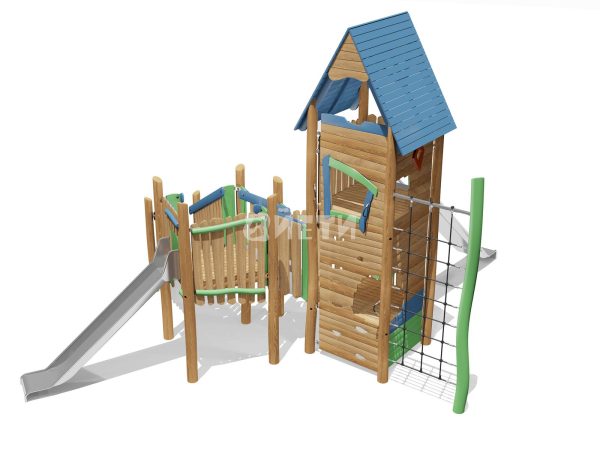 игровые комплексы для детей из натурального дерева ЭКО