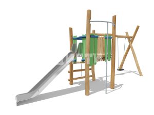 игровые комплексы для детей из натурального дерева ЭКО